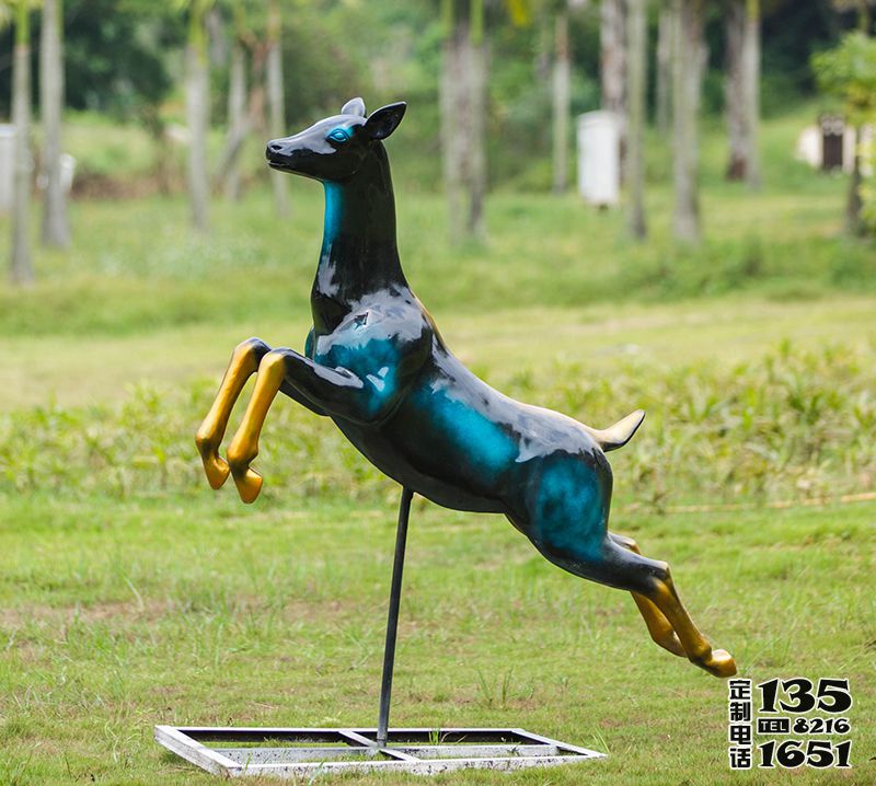 戶外公園裝飾品擺件動物景觀梅花鹿雕塑